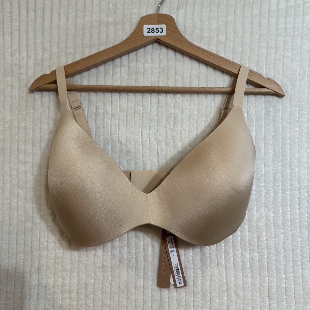 NWT SKIMS Wireless Body Push Up Bra 34DDD In Sand NWT